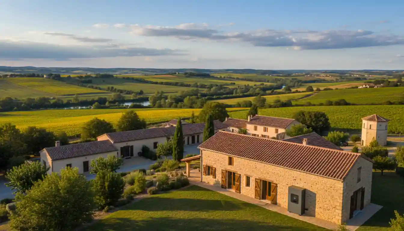 Maison moderne équipée d'une pompe à chaleur en Lot-et-Garonne